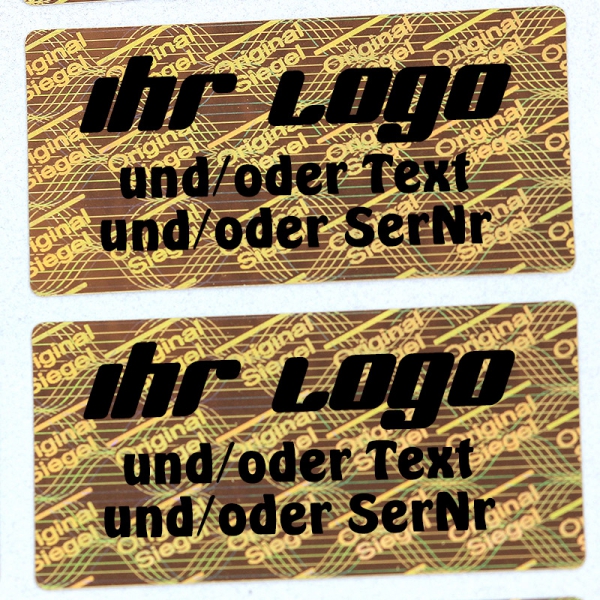 100 Stück 12 Mm ORIGINAL Hologramm-Sicherheitssiegel